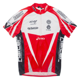 Full Zip Cycling Mens Jersey Red XS
