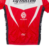 Full Zip Cycling Mens Jersey Red XS