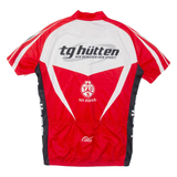 Full Zip Cycling Mens Jersey Red XS