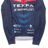 OWAYO Full Zip Cycling Mens Jersey Blue Long Sleeve M