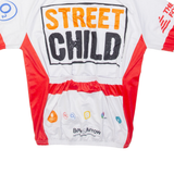 Street Child Cycling Mens Jersey White 1/4 Zip L