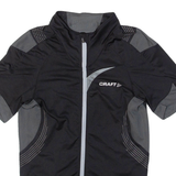 CRAFT Full Zip Cycling Mens Jersey Black S