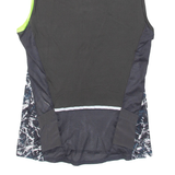 KALENJI Paint Splatter Cycling Mens Jersey Grey 1/2 Zip M