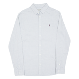 ALL SAINTS Mens Plain Shirt Grey Long Sleeve XS