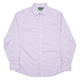 LAUREN RALPH LAUREN Fitted Mens Plain Shirt Purple Long Sleeve XL