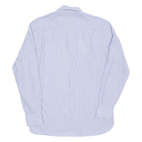 TOMMY HILFIGER Custom Fit Mens Shirt Blue Striped Long Sleeve M