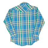 BAR.F Mens Shirt Blue Check Long Sleeve M