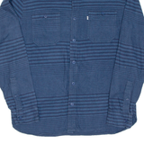LEVI'S Mens Shirt Blue Striped Long Sleeve M