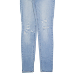 LEVI'S 711 Distressed Womens Jeans Blue Slim Skinny Stone Wash W27 L32