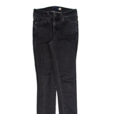 LEVI'S 711 Womens Jeans Black Slim Skinny W25 L32