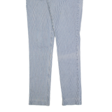 LEVI'S 524 Superlow Striped Womens Jeans Blue Slim Skinny W28 L30