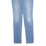 DIESEL Low Rise Distressed Womens Jeans Blue Slim Skinny Stone Wash W27 L34