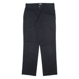 DICKIES Mens Trousers Black Regular Straight W30 L30
