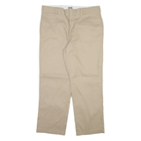 DICKIES 874 Workwear Mens Trousers Beige Regular Straight W38 L30