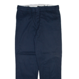 DICKIES 874 Workwear Mens Trousers Blue Regular Straight W38 L32