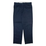 DICKIES 874 Workwear Mens Trousers Blue Regular Straight W38 L32