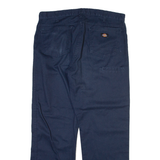 DICKIES Mens Trousers Blue Regular Straight W38 L32