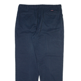 DICKIES Mens Trousers Blue Relaxed Tapered W38 L33
