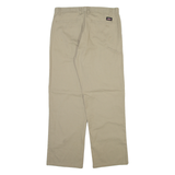 DICKIES Mens Trousers Beige Regular Straight W34 L32
