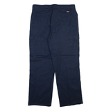 DICKIES Cargo Mens Trousers Blue Relaxed Straight W36 L31