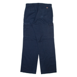 DICKIES Cargo Mens Trousers Blue Regular Straight W33 L33