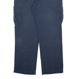 DICKIES Cargo Mens Trousers Blue Relaxed Straight W36 L32