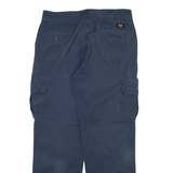 DICKIES Cargo Mens Trousers Blue Relaxed Straight W36 L32
