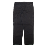 DICKIES Cargo Mens Trousers Black Relaxed Straight W36 L32
