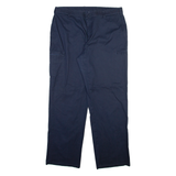 DICKIES Womens Trousers Blue Regular Straight W36 L31