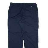 DICKIES Womens Trousers Blue Regular Straight W36 L31