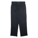 DICKIES Mens Trousers Black Regular Straight W30 L30