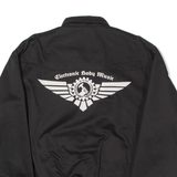 KNIGHTSBRIDGE Electronic Body Music Mens Lined Jacket Black Twill XL