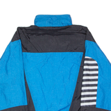 ICE HOCKEY WINNERS Mens Shell Jacket Blue 90s Colourblock 2XL