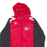ERIMA Fussball Club Schattdorf Mens Windbreaker Jacket Red Hooded Colourblock S