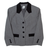 NEW FAST Womens Blazer Jacket Grey 90s UK 10
