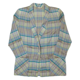 Womens Blazer Jacket Grey 90s Check M