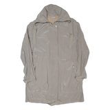 MAX&CO Womens Overcoat Jacket Grey Silk UK 12