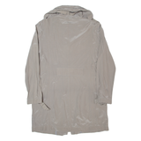 MAX&CO Womens Overcoat Jacket Grey Silk UK 12