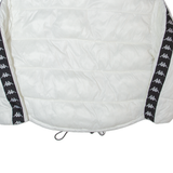 KAPPA Oversized Cropped Womens Puffer Coat White XS