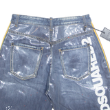 DSQUARED2 X K-WAY Mens Denim Shorts Blue S W29
