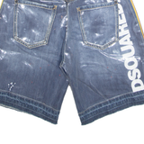 DSQUARED2 X K-WAY Mens Denim Shorts Blue S W29