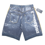 DSQUARED2 X K-WAY Mens Denim Shorts Blue S W29
