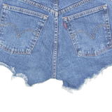 LEVI'S 501 Cut Off Womens Denim Shorts Blue XXS W24