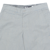 DC APPAREL DIVISION Mens Chino Shorts Grey Pinstripe M W30