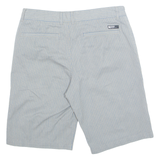 DC APPAREL DIVISION Mens Chino Shorts Grey Pinstripe M W30
