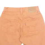 LEVI'S 502 Cut Off Mens Denim Shorts Orange S W28