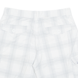 QUIKSILVER Mens Cargo Shorts White Check M W30