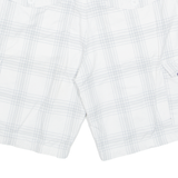 QUIKSILVER Mens Cargo Shorts White Check M W30