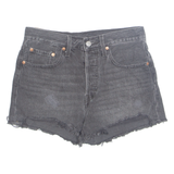 LEVI'S 502 Cut Off Womens Denim Shorts Grey M W29