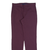 TOMMY HILFIGER Chino Mens Trousers Purple Slim Straight W28 L30